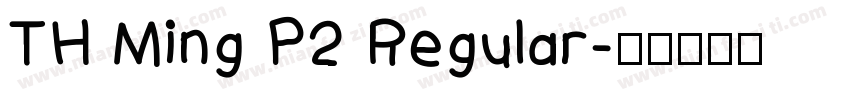TH Ming P2 Regular字体转换